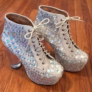 Jeffrey Campbell Lita Jeweled Platform Boots